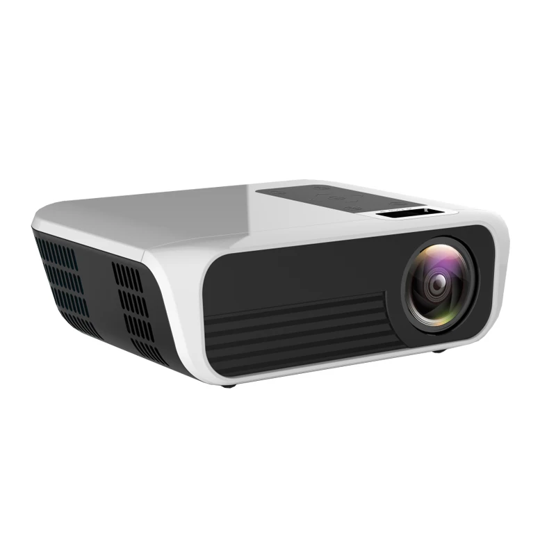 2019 Mini Portable Projector T8 Real HD 1080p Short Throw 50-200inches Screen for Family Office Education