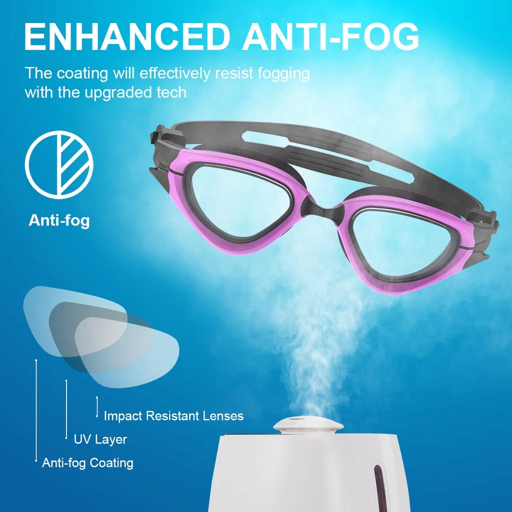 Adult Swimming Goggles Anti-fog Waterproof Protection Adult Adjustable Swimming Goggles for Men and Women