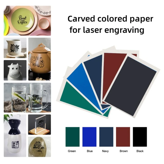 Laser Engraving Marking Paper Durable Color Paper for Ceramics Metal Glass