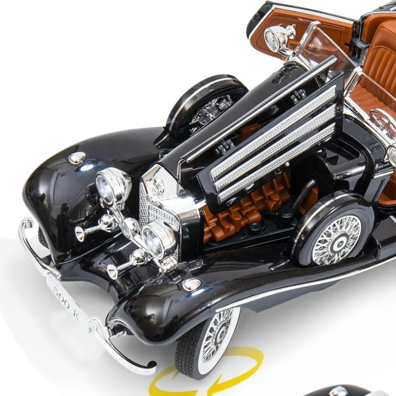 1/18 1936 メルセデスベンツ ミニカー 500K 全開閉 ブラック 1/18 1936 メルセデスベンツ ミニカー 500K 全開閉 ブラック 1/18 1936