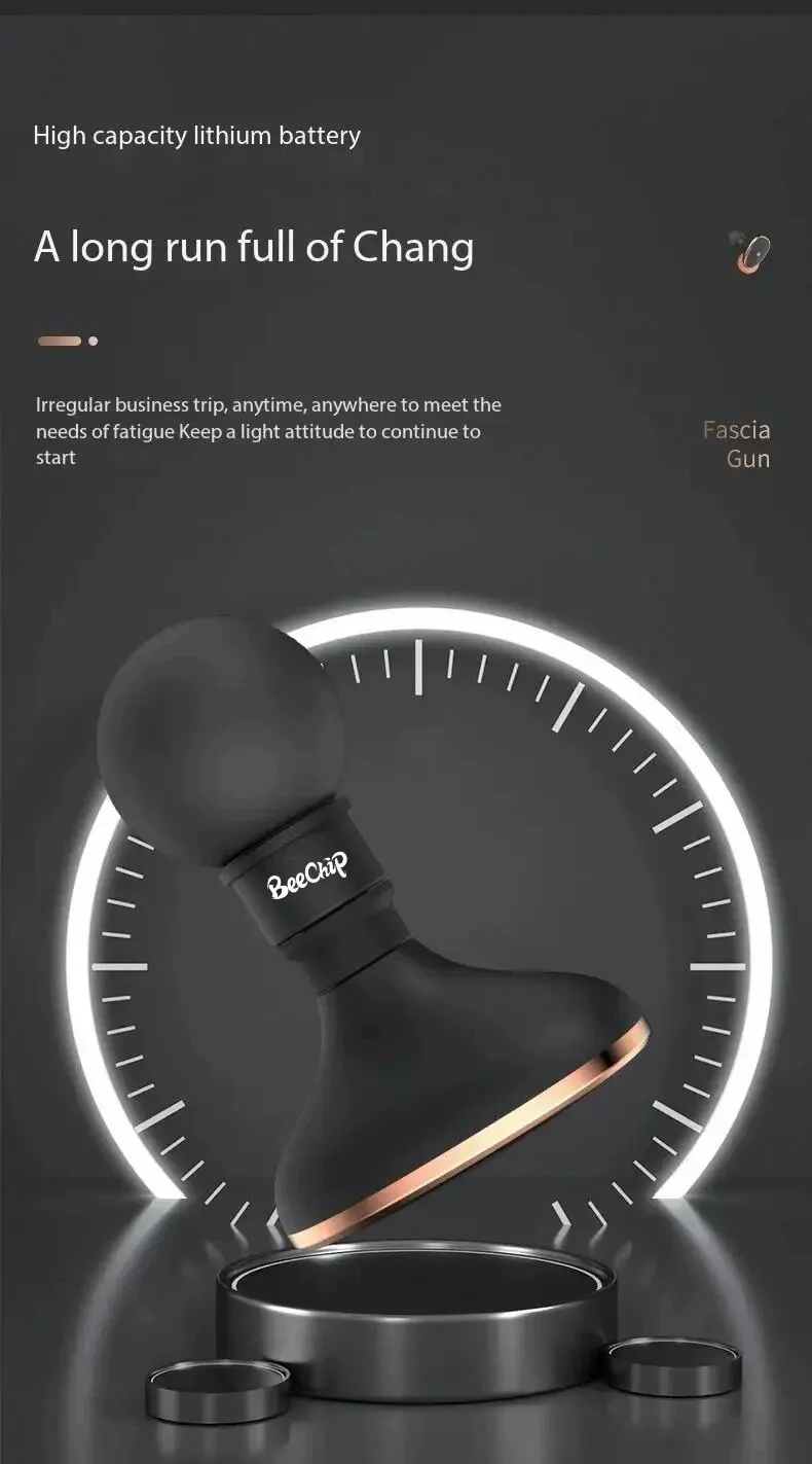 S86ed770d255d4c4e9953901528a50074C Mini Vibrating Fascia Gun Portable Silent Muscle Massager Motorized High Frequency Vibration Relaxation Artifacts Mallzona