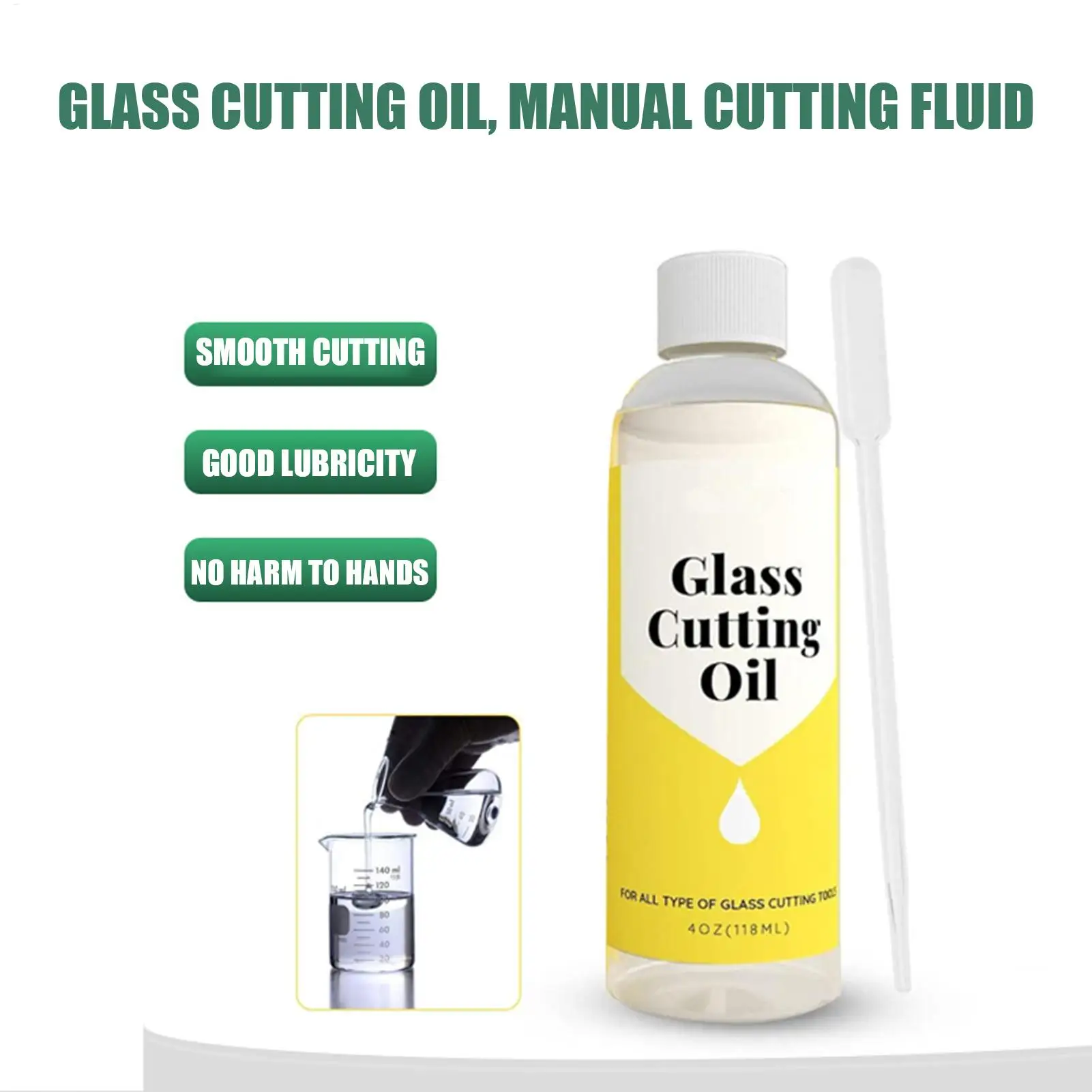 1pc 118ml Cutting Oil For Stained Glass Cutter Oil For Glass Drill Bit Easy To Use Multipurpose Mirrors Cutting Tool Fluid