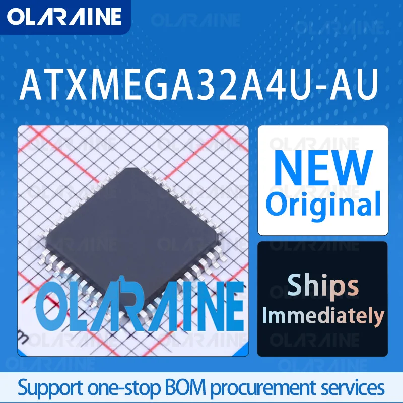 1/5/10 pièces ATXMEGA32A4U-AU TQFP-44 microcontrôleur 8 bits-MCU RoHS Core AVR données RAM 4 kB 34 tension e/s 3.6 V