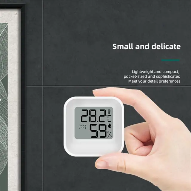Beltéri Hőmérséklet Páratartalommérő Mini Lcd Digitális Higrotermográf Hőmérő Higométer Pontos Mérési Műszerszoba - Image 2