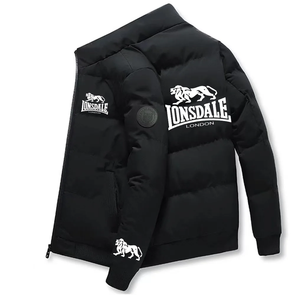 Stand Collar Coats Autumn Jacket Men Cotton Padded Korean Fashion Streetwear Casual Clothing