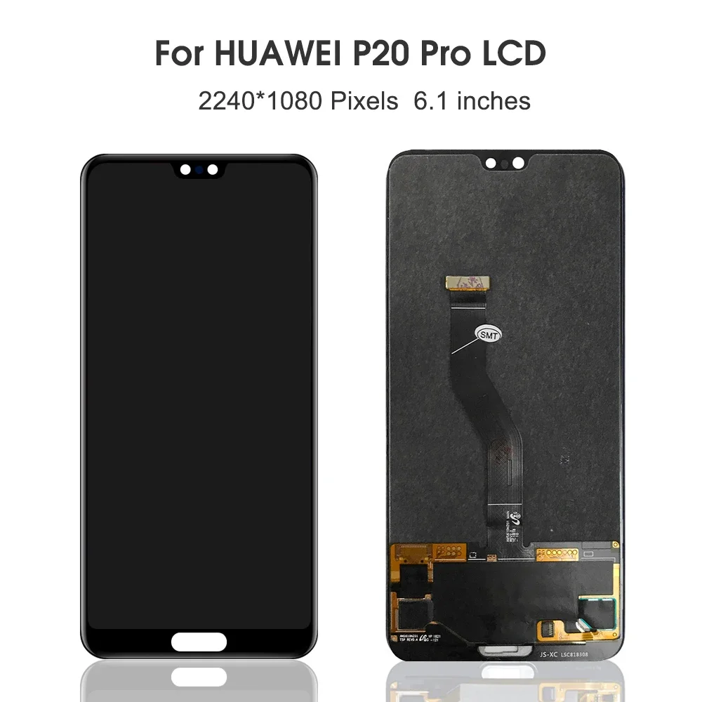 Substituição do conjunto do digitador da tela sensível ao toque, apto para HUAWEI P20 Pro, Ori P20Pro CLT-L29C, L29, L09, AL01, TL01, 6,1