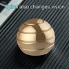 Metal Desktop Decompression Rotating Spherical Gyroscope 38mm Office Desk Stress Relief Toys Optical Illusion Flowing Finger Toy 2