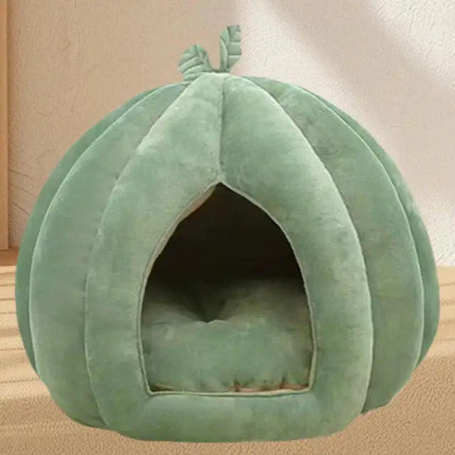 Halloween Thickened Pet Bed Enclosed Cat Nest Warm Cat Bed Pumpkin Shape Pet Sleeping House For Cats Washable Cat Sleeping Bed Halloween Thickened Pet Bed Enclosed Cat Nest Warm Cat Bed Pumpkin Shape Pet Sleeping House For Cats Washable Cat Sleeping Bed