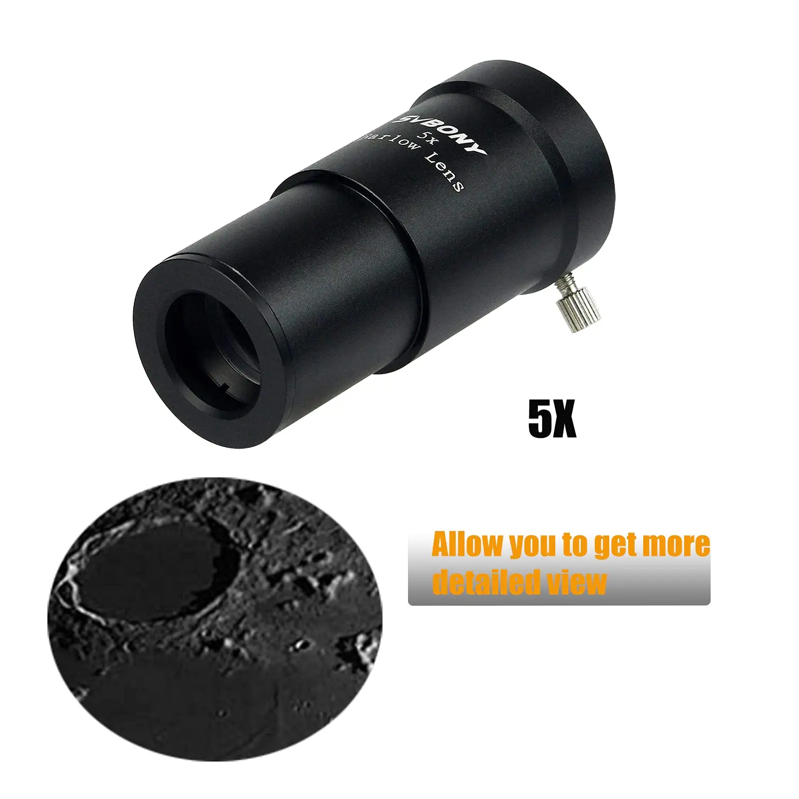 Televue Barlow 2x SVBONY 2X Barlow Lens, Doubles The Magnification