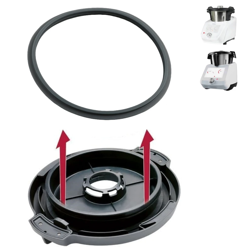 Silicone gasket ring Bowl Lid Cover Seal Ring Gasket Replacement for Monsieur Cuisine Connect Trend Smart Lidlomix Robot