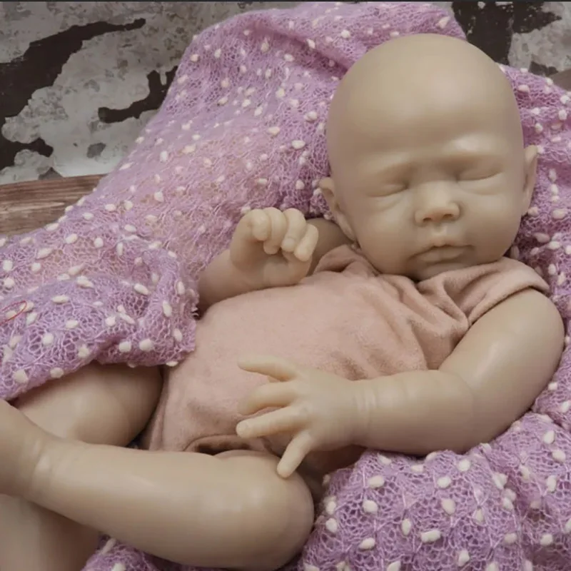 16inch Unfinished Unpainted Reborn Doll Kit Zori with Cloth Body