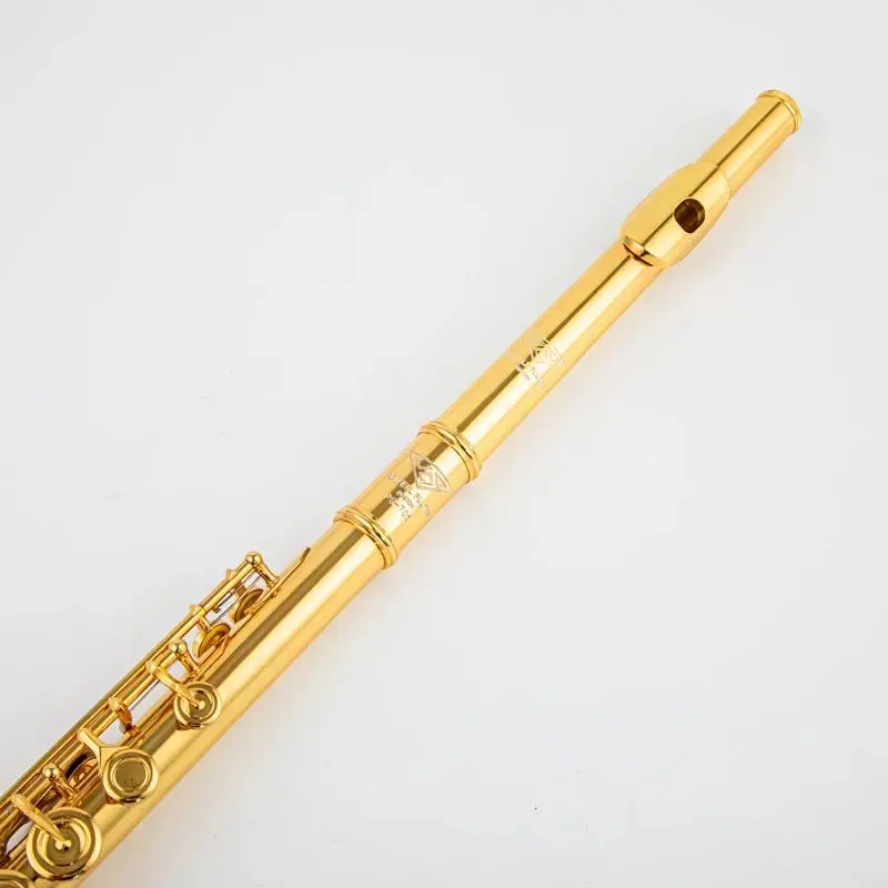 USA Powell PS705 24K gold plated flute C tune 17 open hole gold plated professional flute instrument playing test instrument