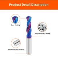 LUFEICNC HRC65 °   Foret en carbure de tungstène, forets à métaux, travail des métaux Super dur, tour CNC, outil de perçage en acier inoxydable 0.5-20mm 3