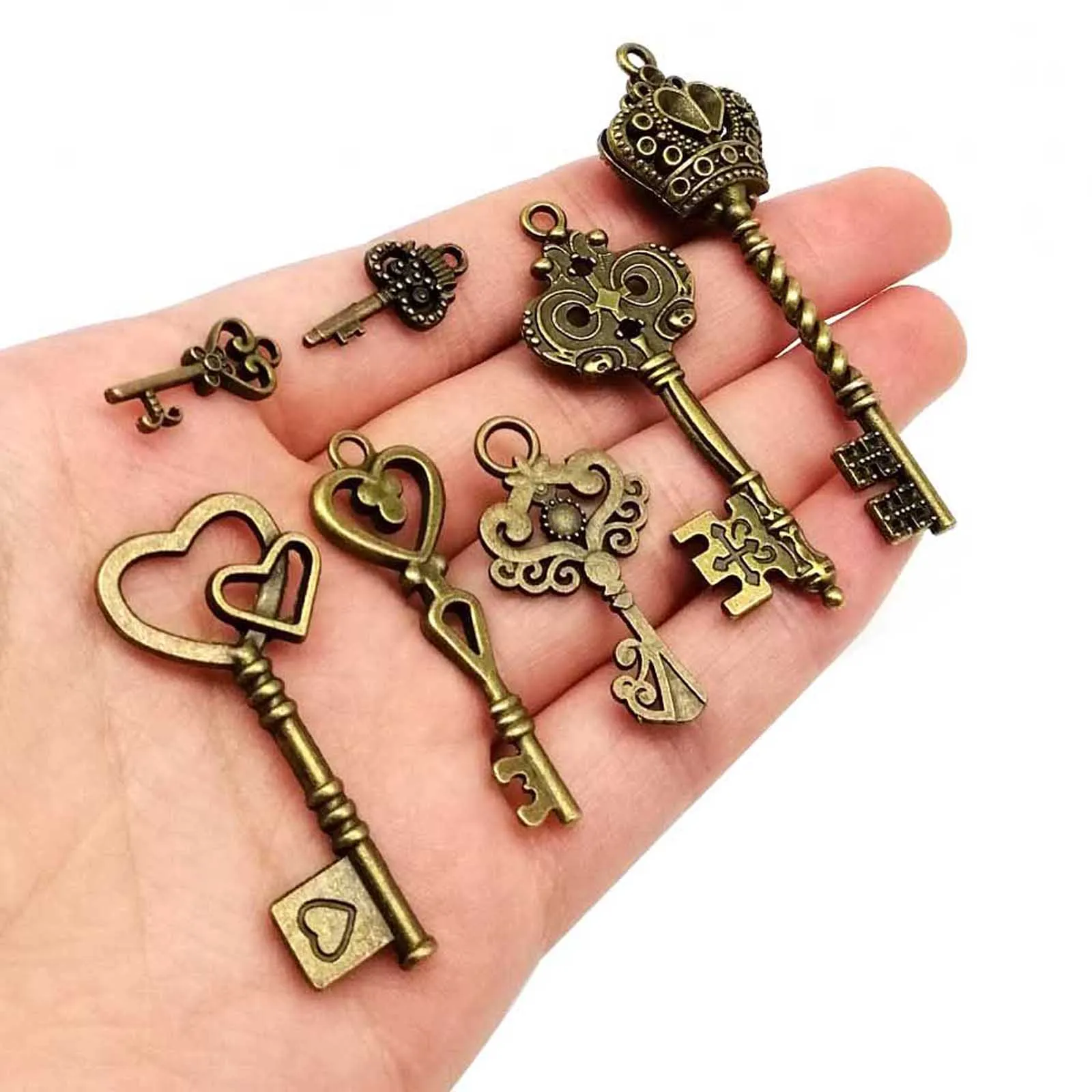 40 Piezas Mezcladas Antiguas Llaves Esqueléticas Colgantes | Cuotas Sin