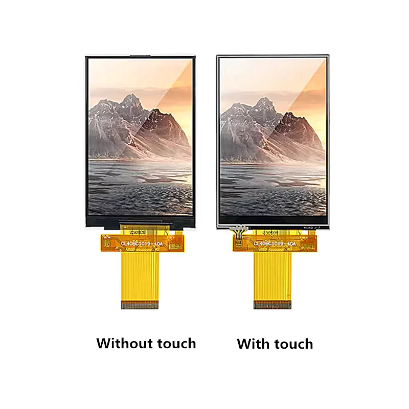 4 inch LCD screen 40pin IPS/TFT display module serial port ST7796 resistor capacitor touch screen parallel port