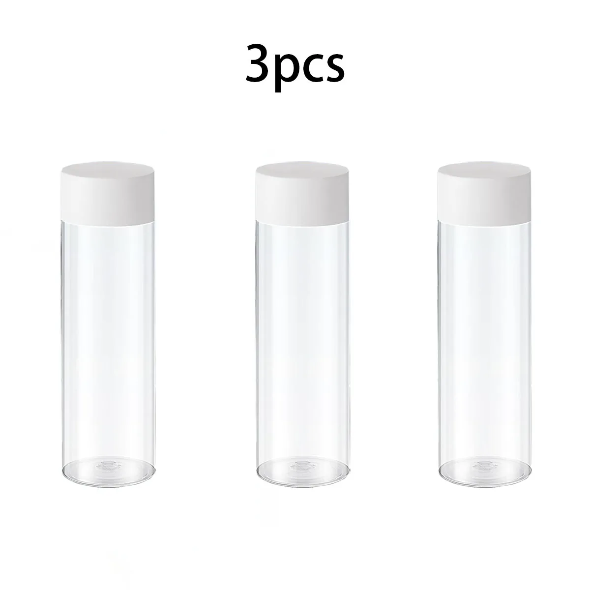 8 יחידות בקבוקי מיץ פלסטיק, בקבוק שתייה עגול, לאחסון מיץ, חלב, משקאות. למסיבת חוף בקיץ, פיקניקים בחוץ, מחנאות