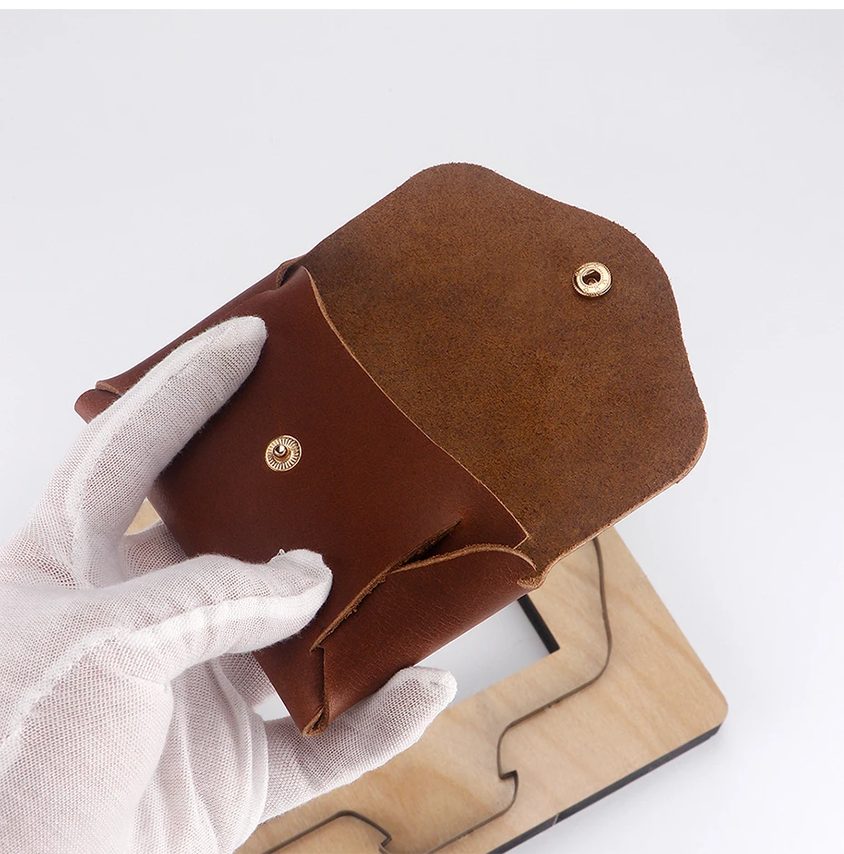 Kein Nähen, Münzen, Kartentasche, Leder, gestanzte Form, Lederwerkzeug, Metall gestanzt, Lederhandwerk, Kraftwerkzeug-Set, Vatertagsgeschenk – Detail 6