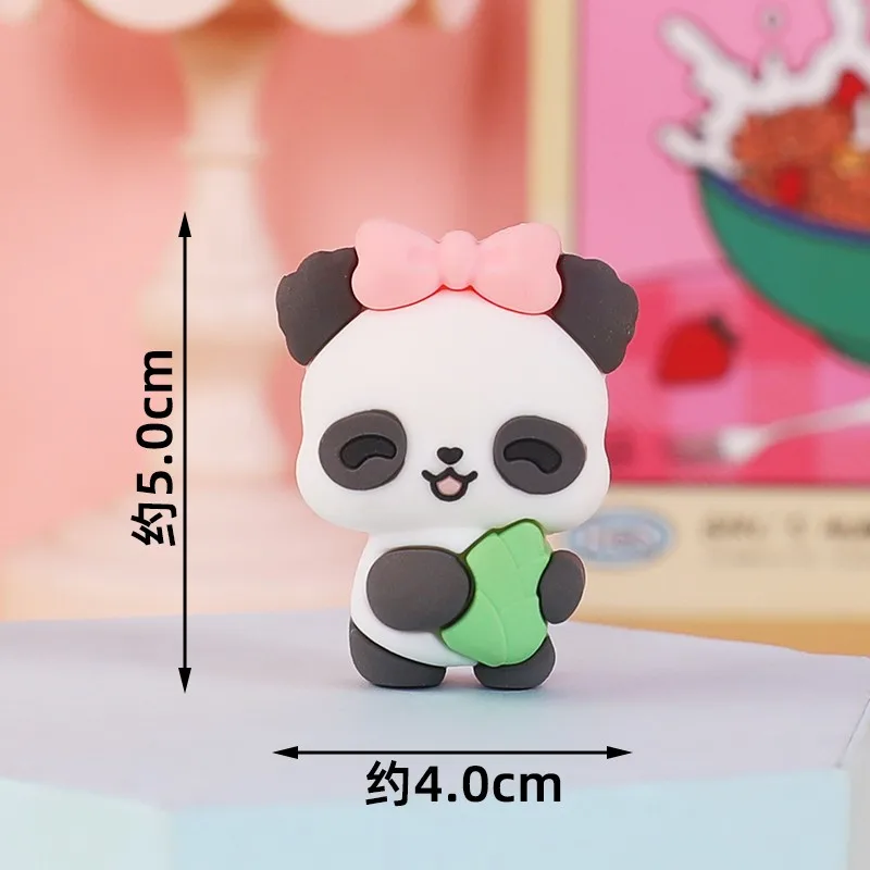 Happy Birthday Wedding Baby Shower Cake Topper Polymer Clay Panda Decoration