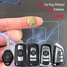 금속 엠블럼 스티커, BMW 리모컨 11mm 알루미늄 라운드 로고, 3, 5, 7 시리즈 Z4, X3, X4, X5, X6, F 시리즈 F15 용, 5 개, 14mm