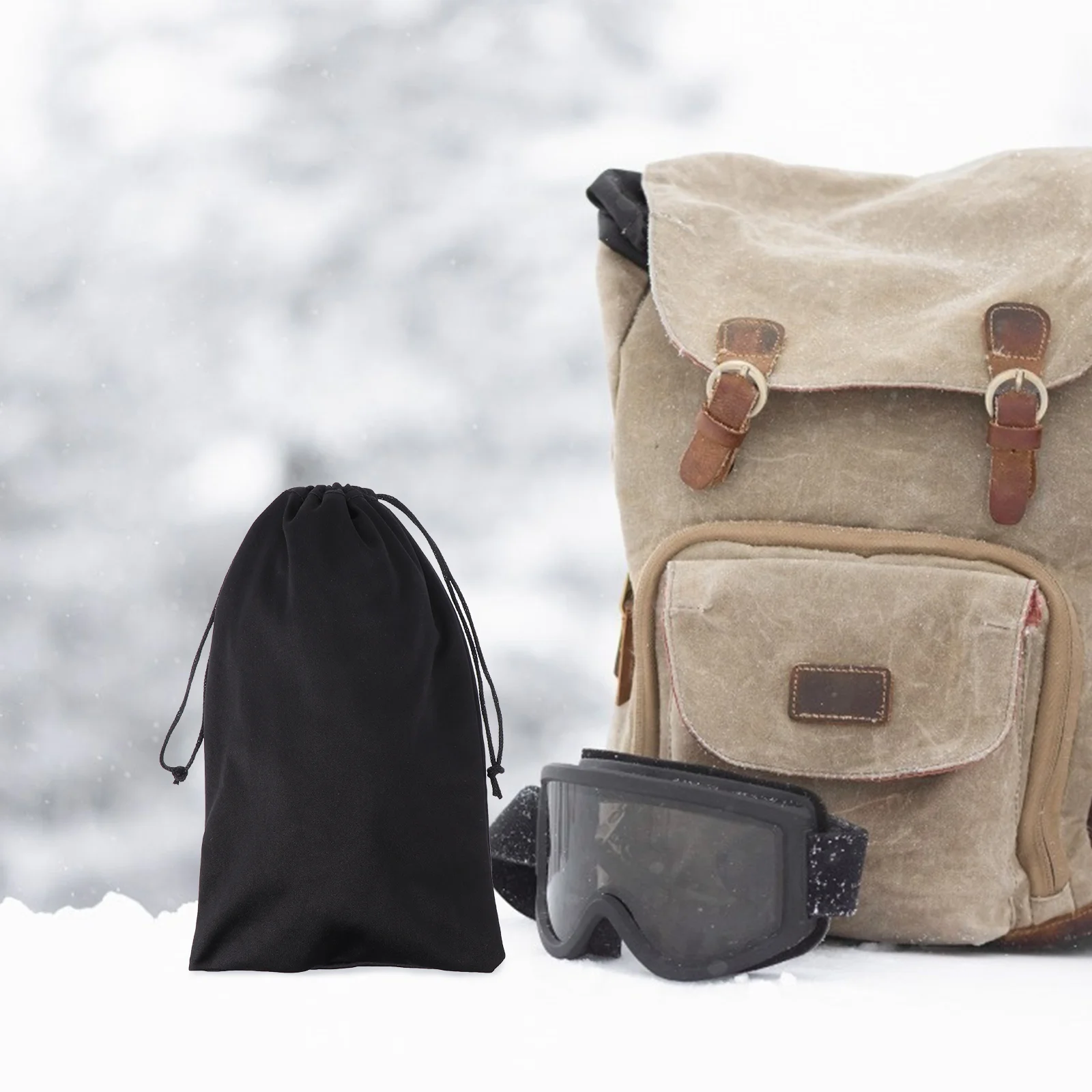 Pouch Bag Ski Goggle Carrying Goggles Storage Drawstring Glasses Bags Sunglasses Microfibereyeglasses Protection 5