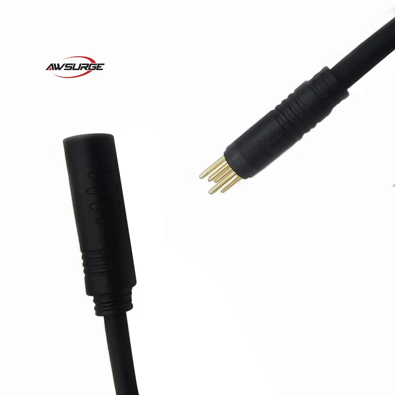 Electric Bike Parts 9Pin EBike Motor Extension Cable Connector Female To Male Electric Bike Motor Cables For E-bike Accessory