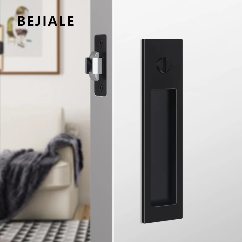 fechadura da porta deslizante invisivel com chave 02