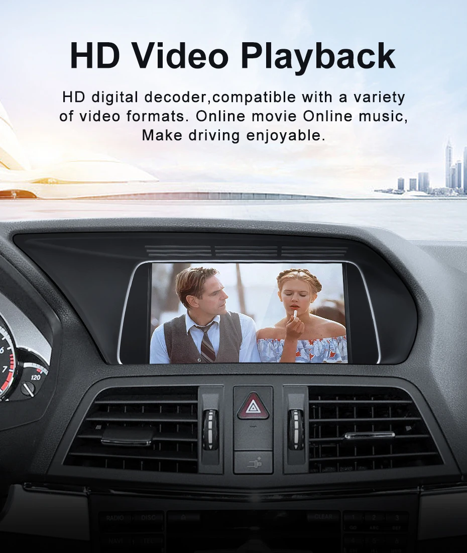 7inch Qualcomm Snapdragon 680 6225 Wireless CarPlay Andorid Auto For Mercedes Be
