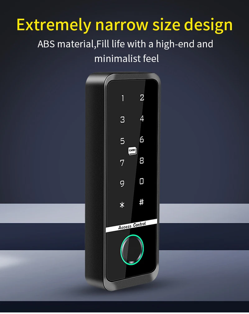WiFi Tuya Fingerprint Access Controller Outdoor Waterproof Standalone RFID Keypa