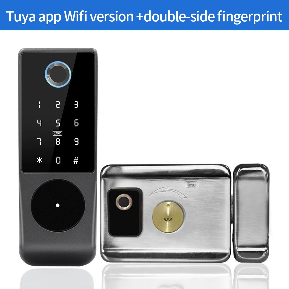 Cerradura Inteligente Exterior Puerta Casa Alexa Smart Life Google Home  Corrediza Wifi Tuya App Keyless Entry Fingerprint Lock - Fingerprint Lock -  AliExpress