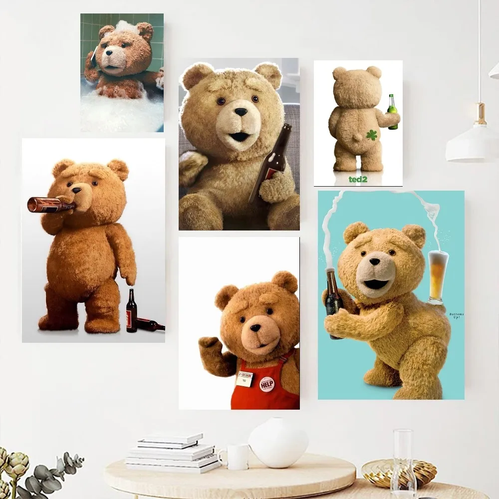 Teddy Bear Poster Dipinti Sull'Immagine Della Parete Per La Decorazione Della Stanza Della Pittura D'Interni Del Soggiorno