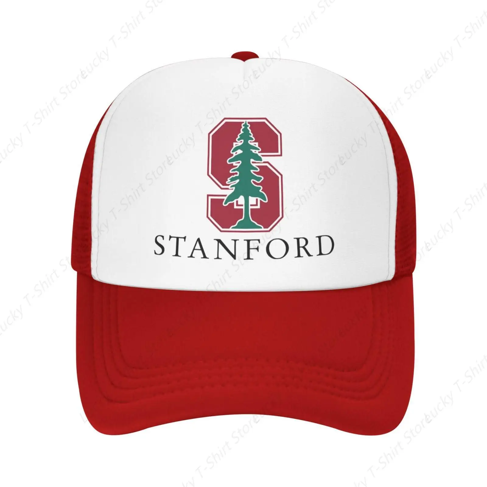 Stanford University Trucker Hats Women Mens Baseball Cap Fashion Ball Dad Caps Unisex Mesh Hats for Casual GYM Travel Headwear 5