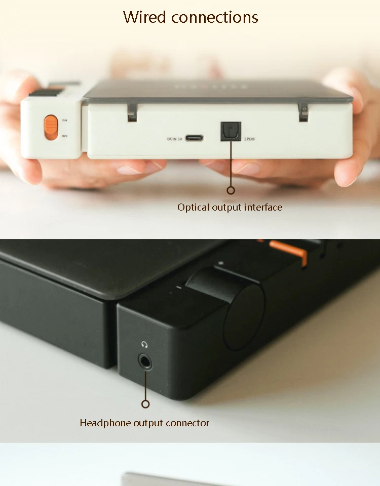 ポータブル スタイリッシュ CD プレーヤー Bluetooth Hi-Fi