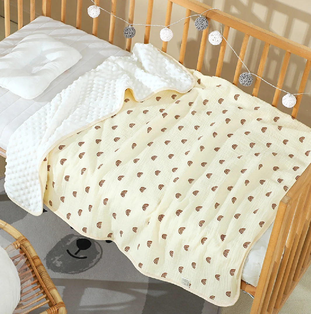 Cotton Baby Quilt Spring Summer Blanket Children's Muslin Comforter Soft Kindergarten Quilt Baby Items Bedding Doudou Blanket