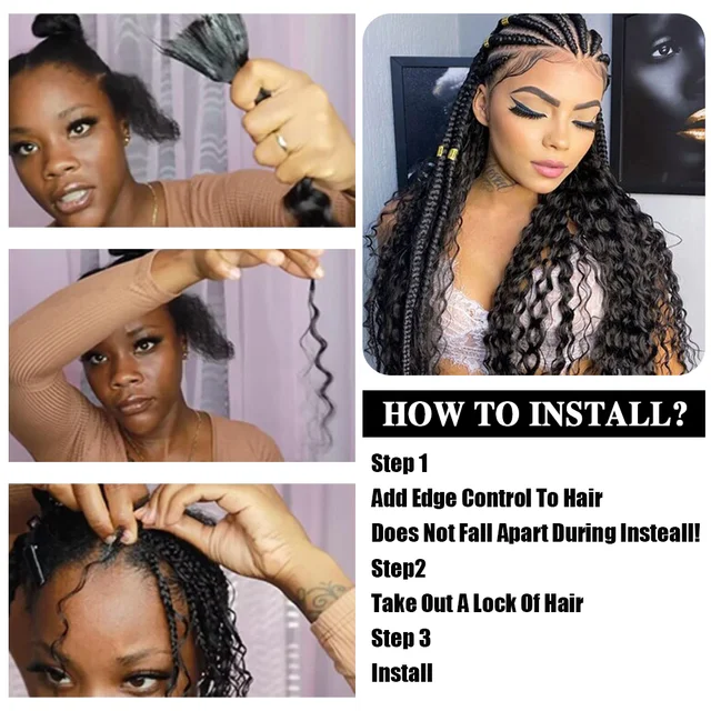 Human Deep Wave Braiding Hair 6