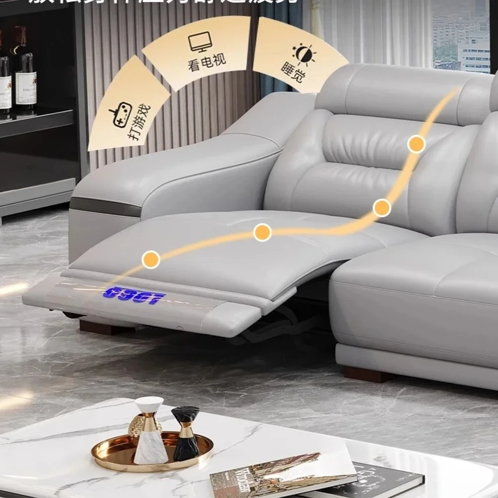 Power Reclining Leather Sofa 3