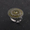 Game Souls Ring Men Women Adjustable Rings Dark Gemstone Rings Chloranthy Badge Metal Ring Fans Cosplay Jewelry Accessories 2