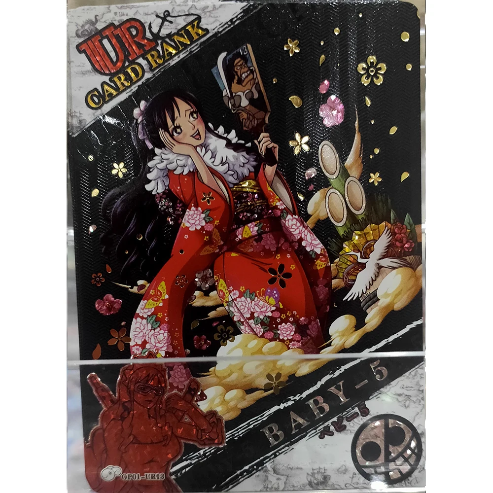 

One Piece Ur Rare Flash Cards Anime Cartoon Character Luffy Shanks Franky Hancock Collection Card Children Board Game Toys Gifts