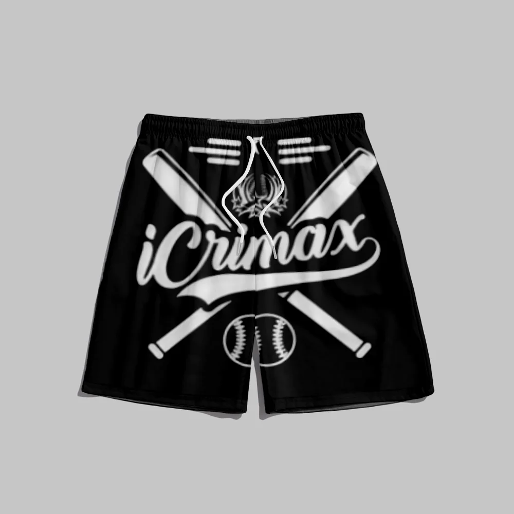 Summer Icrimax beach shorts Personality Ball pants Boy men's 3D clothing, Harajuku jogging pants, casual breathable shorts