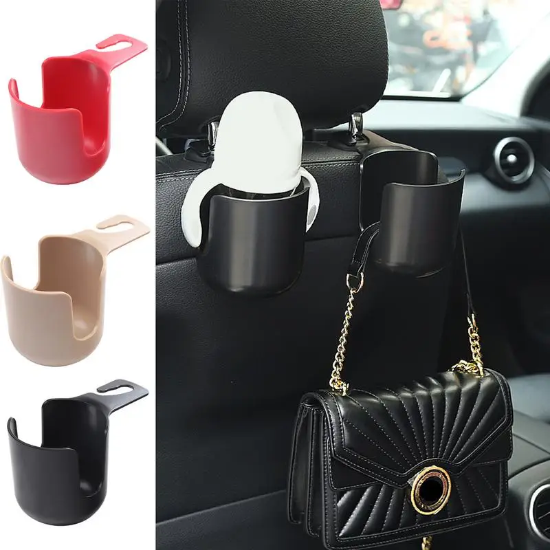 

Back Seat Cup Holders Easy Installation Hanging Mount Drink Storage Holders Auto Truck Interior Water Bottle Organizers for cars