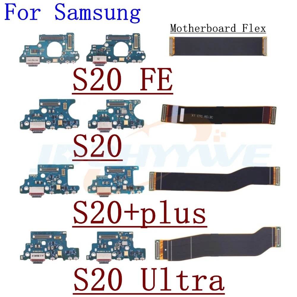 Originale Per Samsung Galaxy S20 Plus Ultra Fe 4G 5G Dock Connector Usb Charger Board Port Scheda Madre Flex Cable Micro