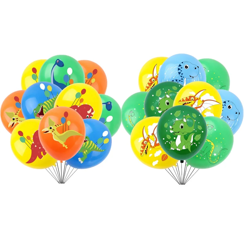 Dinosaurier-Luftballons, alles Gute zum Geburtstag, Party-Dekoration, für Kinder, Jungen, Babyparty, Dinosaurier-Luftballons, Dschungel-Safari-Geburtstags-Ballon-Zubehör