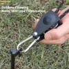 Outdoor Camping Tent Tie Down Rope Heavy Duty Tightener Fastening Wind Rope Buckle Pulley Ratchet Awning Rope Hook Adjustable 4