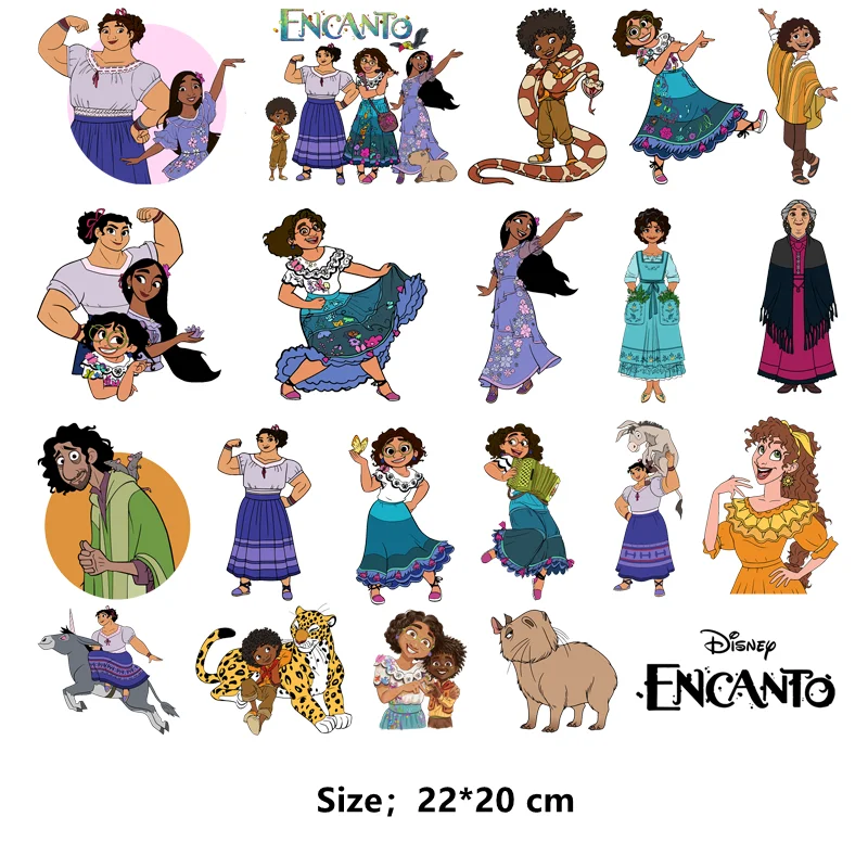 Disney Movie Encanto patch Flex fusible transfer thermo-stickers for children Ironing applications