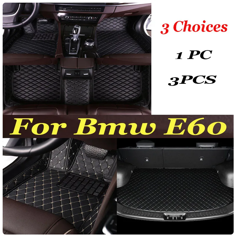 

Car Floor Mat For Bmw E60 2004 2005 2006 2007 2008 2009 2010 Series 5 Diamond Carpets Waterproof Foot Pads Automobile Accessory
