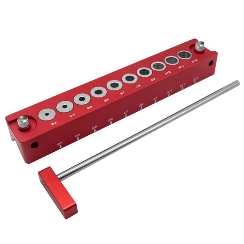 

Pocket Hole Doweling Jig Carpenter Self-Centering Drilling Guide Aluminum Alloy