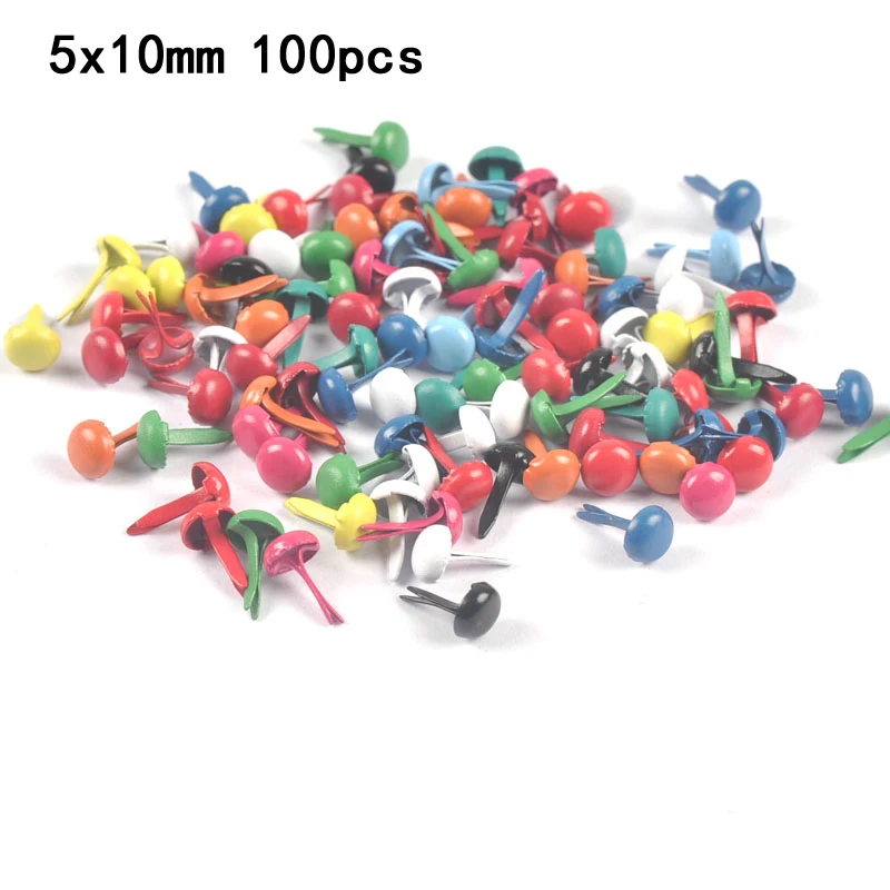 Colorful Round Metal Brads DIY Crafts Scrapbooking Embellishment Fastener Handwork Decoration Accessories Brads metal brads