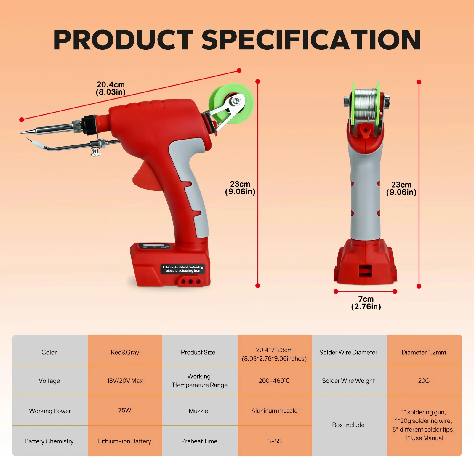  RexLeLXB Cordless Soldering Iron Kit for Milwaukee M18