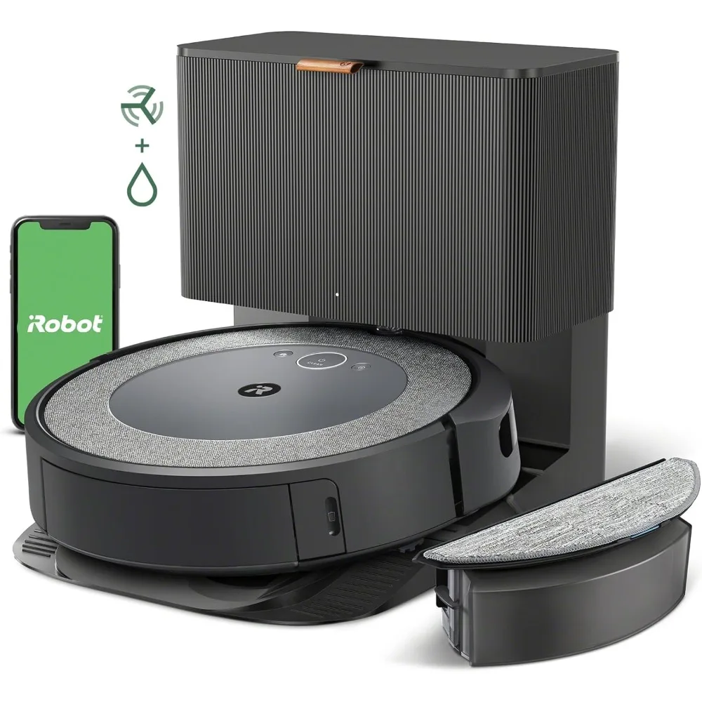 

iRobot Roomba Combo i5+ Self-Emptying Robot Vacuum and Mop, Clean by Room with Smart Mapping,