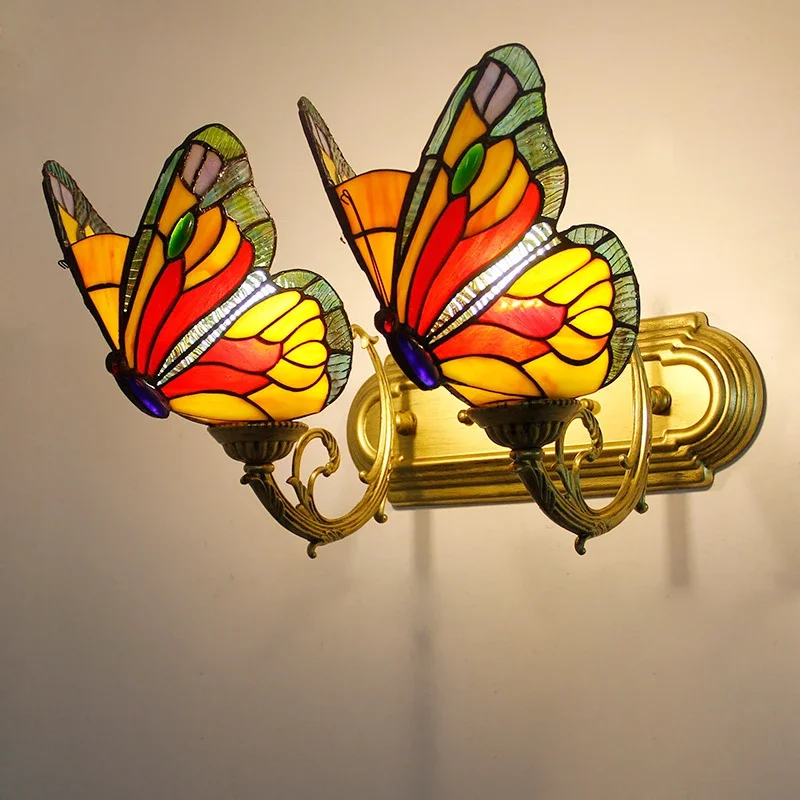 COLIN Butterfly Tiffany Wall Lamp 3