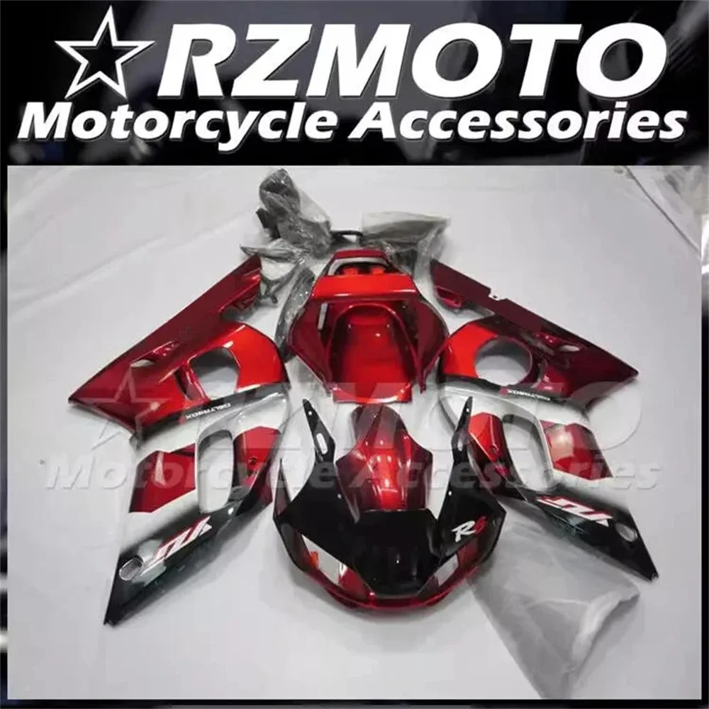 

Новый комплект обтекателей для мотоцикла ABS, подходит для YAMAHA YZF- R6 98 99 00 01 02 1998 1999 2000 2001 2002, кузов красного цвета на заказ